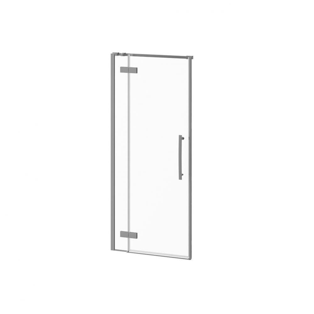 KAMO? Alcove Shower Pivot Door 2 Panels 36''x77'' Chrome Clear