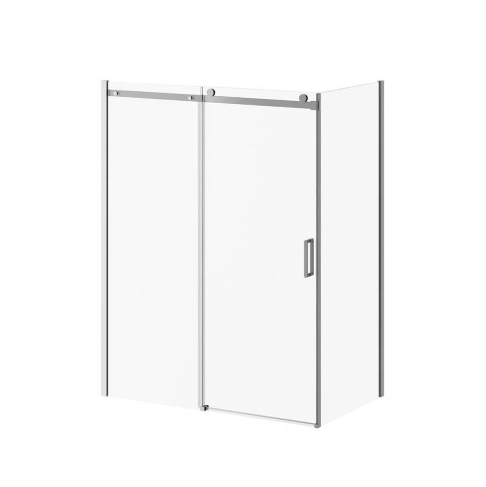 KONCEPT-II™ 60''x77'' Sliding Shower Door Fixed and Mobile Panel and 36&apos
