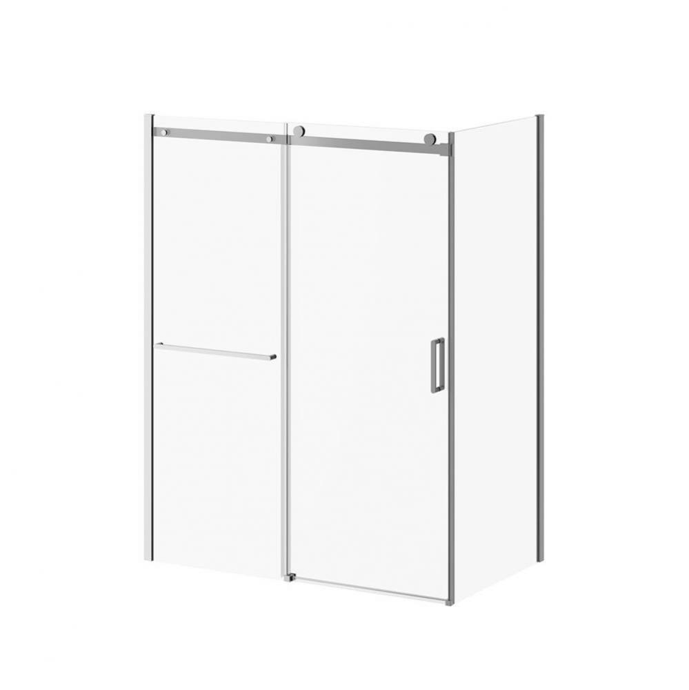 KONCEPT-II™ W/ TOWEL BAR 60''x77'' Shower Door Fixed and Mobile Panel and 36