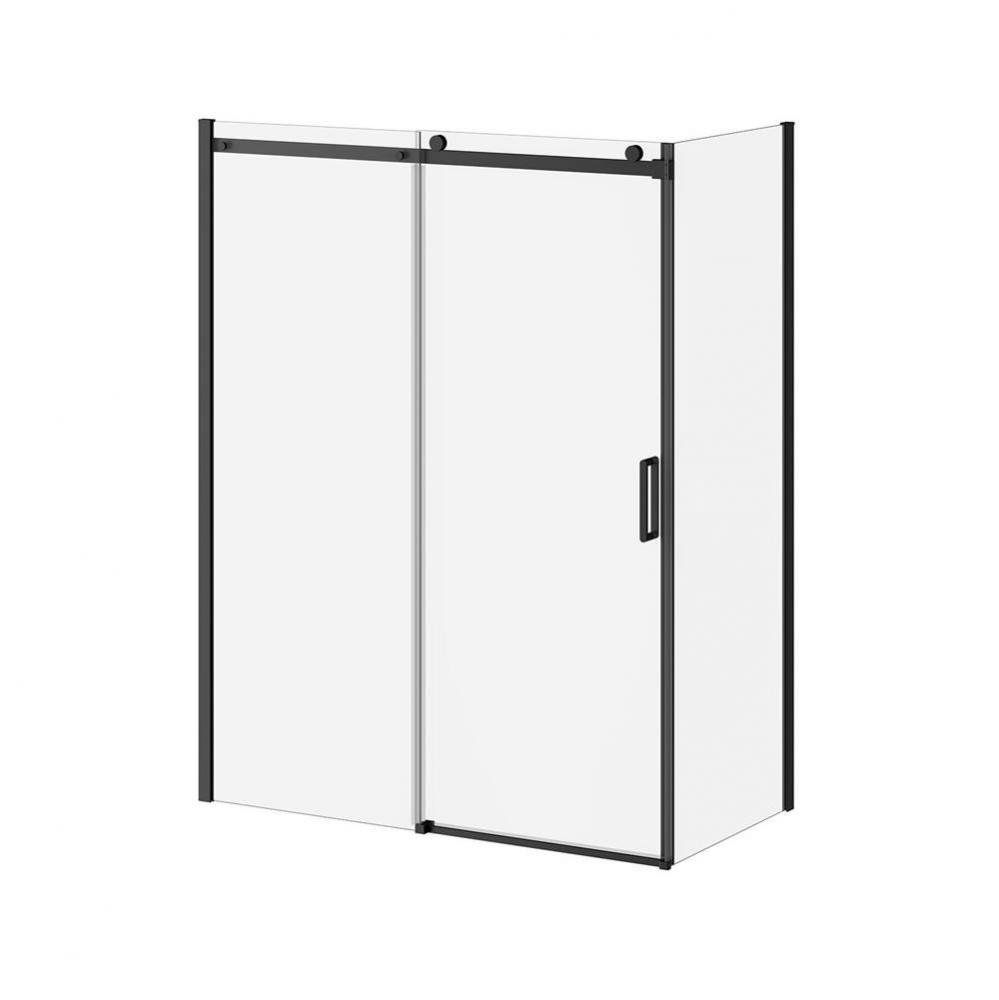 KONCEPT-II™ 32''x77'' Return Panel(Reversible) Matte Black Clear Glass