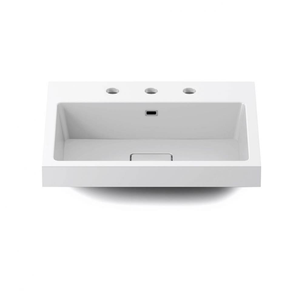 JOKI White Castylat Lavatory (3 Holes for Widespread Faucet)