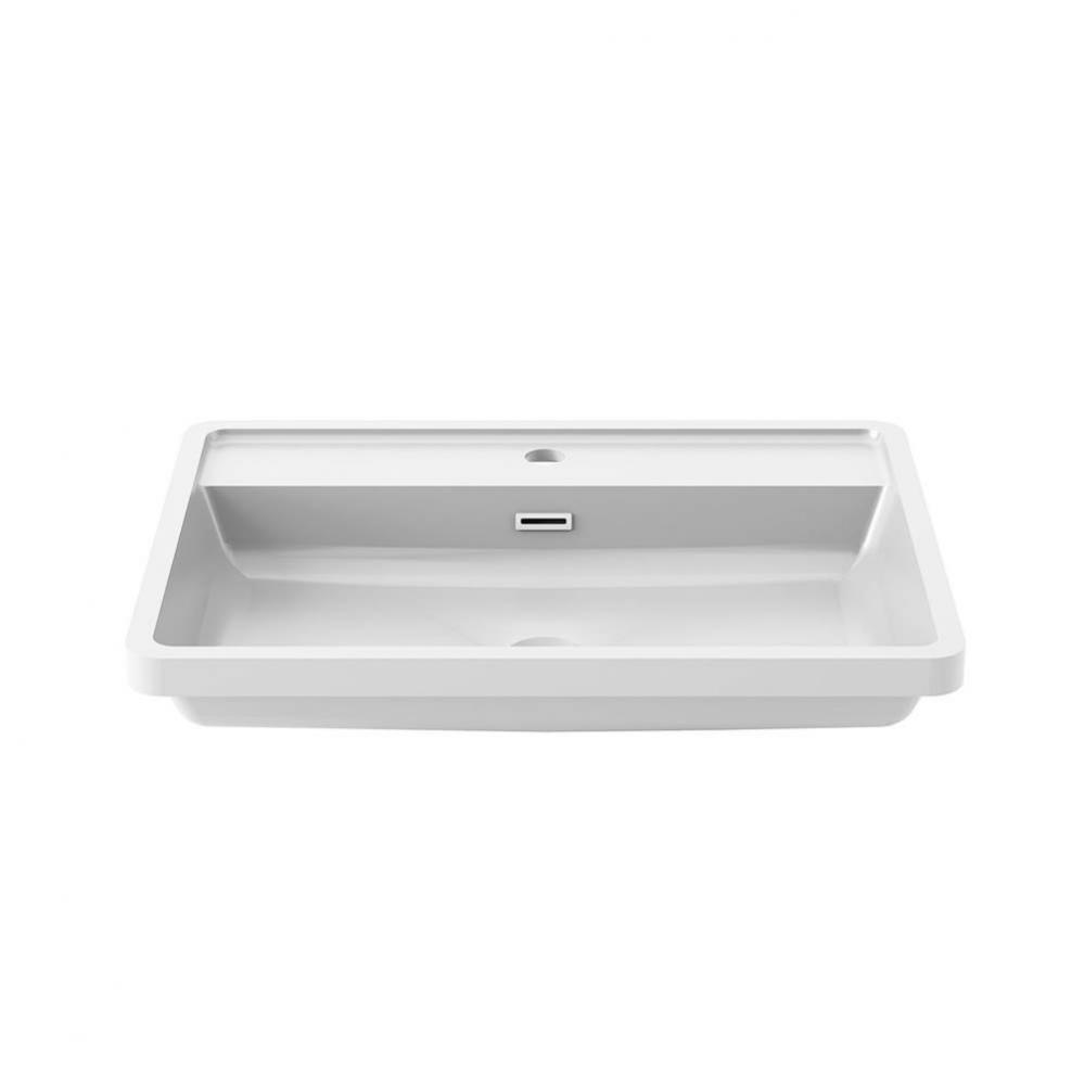 EKLA White Castylat Lavatory (1 Hole for Single-Hole Faucet)