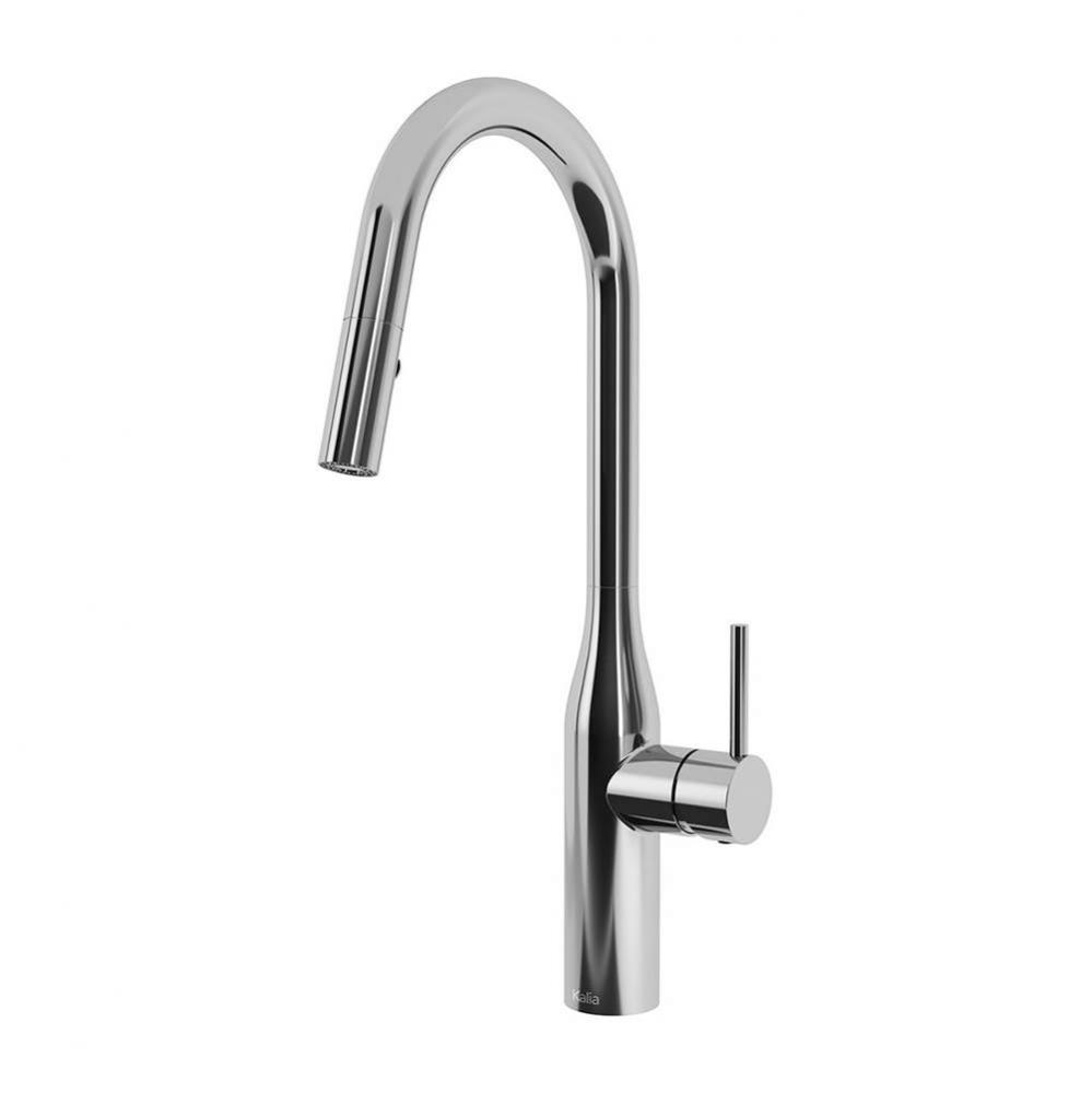 KAVIAR Single Handle Kitchen Faucet Pull-Down Dual Spray Chrome