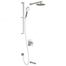 Kalia BF1359-110 - GRAFIK? TCD3 : Thermostatic Coaxial Shower System with Wallarm