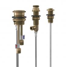 Kalia 105195 - Rough-In 3-Piece Deckmount Tub Filler with Handshower and Test Cap - Without Cartridge