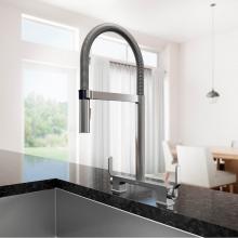 Kalia KF1712-110 - SKYRIDGE 2-Handle Bridge Kitchen Faucet Pull-Down Dual Spray Chrome
