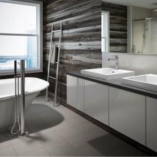 Kalia BF1288-110 - KONTOUR™ Floormount Tub Filler with Handshower Chrome