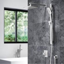 Kalia BF1687-125 - SquareOne™ TCG1  Water Efficient AQUATONIK™ T/P Coaxial Shower System with Wallarm Pure Nickel