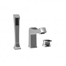 Kalia BF1068-110 - UMANI™ 3-Piece Deckmount Tub Filler with Handshower Chrome