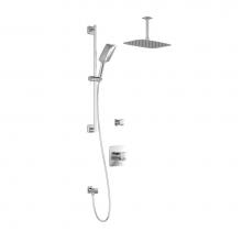 Kalia BF1253-110-201 - UMANI™ T2 PREMIA (Valves Not Included) : Thermostatic Shower System Vertical Ceiling Arm Chrome