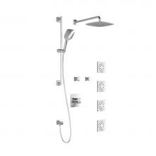 Kalia BF1254-110-100 - UMANI™ T375 PLUS (Valves Not Included) : Thermostatic Shower System with Wallarm Chrome