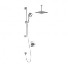 Kalia BF1722-110-101 - UMANI™ TCD1 PLUS : AQUATONIK™ T/P Coaxial Shower System with Vertical Ceiling Arm Chrome