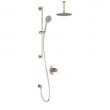 Kalia BF1704-120-001 - CITE™ TCG1 : Water Efficient AQUATONIK™ T/P Coaxial Shower System with Vertical Ceiling Arm Br