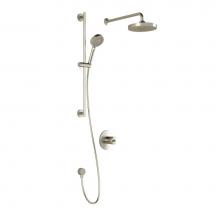 Kalia BF1704-120 - CITE™ TCG1 : Water Efficient AQUATONIK™ T/P Coaxial Shower System with Wallarm Brushed Nickel