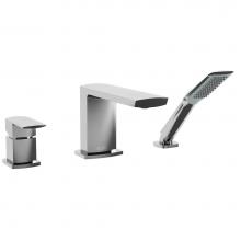 Kalia BF1292-110 - GRAFIK™ 3-Piece Deckmount Tub Filler with Handshower Chrome