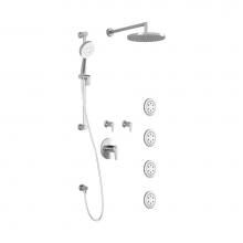 Kalia BF1347-110-100 - KONTOUR™ T375 PLUS (Valves Not Included) : Thermostatic Shower System with Wallarm Chrome