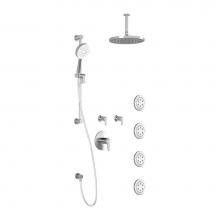 Kalia BF1347-110-101 - KONTOUR™ T375 PLUS (Valves Not Included) : Thermostatic Shower System with Vertical Ceiling Arm