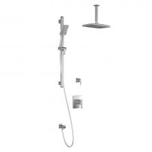 Kalia BF1364-110-201 - GRAFIK™ T2 PREMIA (Valves Not Included) : Thermostatic Shower System Vertical Ceiling Arm Chrome