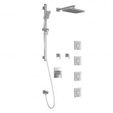 Kalia BF1365-110-200 - GRAFIK™ T375 PREMIA (Valves Not Included) : Thermostatic Shower System with Wallarm Chrome