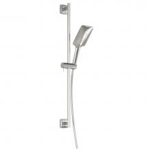 Kalia BF1401-110 - UMANI™ PREMIA 2-Jet Rectangular Handshower, Wallbar and 60'' Flexible and Soft PVC Hos