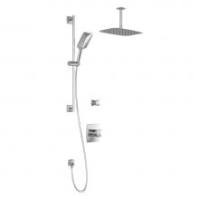 Kalia BF1593-110-201 - UMANI™ TD2 PREMIA (Valves Not Included) : Thermostatic Shower System Vertical Ceiling Arm Chrome