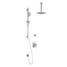 Kalia BF1448-110-001 - GRAFIK™ TG2 : Water Efficient Thermostatic Shower System Vertical Ceiling Arm Chrome