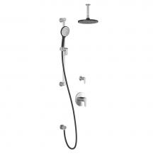 Kalia BF1427-150-001 - KONTOUR™ TG2 (Valves Not Included) : Water Efficient Thermostatic Shower System with Vertical Ce