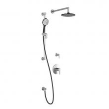 Kalia BF1427-150 - KONTOUR™ TG2 (Valves Not Included) : Water Efficient Thermostatic Shower System with Wallarm Bla