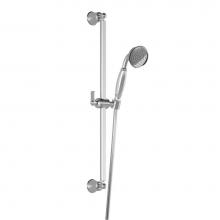 Kalia BF1529-110 - RUSTIK™ Handshower, Wallbar and 60'' Flexible and Soft Metal Hose Assembly Chrome