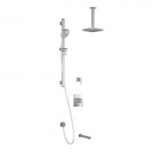 Kalia BF1610-110-001 - GRAFIK™ TG3 : Water Efficient Thermostatic Shower System Vertical Ceiling Arm Chrome