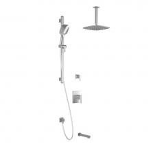 Kalia BF1611-110-101 - GRAFIK™ TD3 PLUS (Valves Not Included) : Thermostatic Shower System Vertical Ceiling Arm Chrome