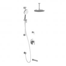Kalia BF1614-110-101 - KONTOUR™ TG3 PLUS : Water Efficient Thermostatic Shower System with Vertical Ceiling Arm Chrome