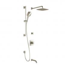 Kalia BF1631-120-100 - UMANI™ TD3 PLUS (Valves Not Included) : Thermostatic Shower System with Wallarm Brushed Nickel P