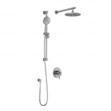 Kalia BF1685-110 - RoundOne™ TCG1 : Water Efficient AQUATONIK™ T/P Coaxial Shower System with Wallarm Chrome