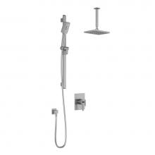 Kalia BF1687-110-001 - SquareOne™ TCG1 : Water Efficient AQUATONIK™ T/P Coaxial Shower System with Vertical Ceiling A