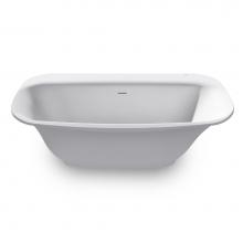 Kalia BT1045-220 - KLOUD? White Cristalplant® Freestanding Tub 72 x 38 x 21 Including Waste and
