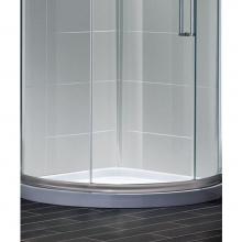 Kalia BW1053-240 - Round Acrylic Shower Base 34x34 with Integrated Tiling