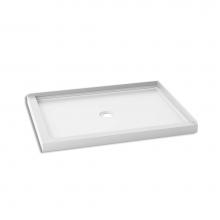 Kalia BW1280-240 - KONCEPT™ 48x36 Rectangular Acrylic Shower Base 48x36 with Central Drain and Right Integrated Til