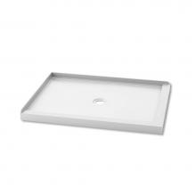 Kalia BW1281-240 - KONCEPT™ 48x36 Rectangular Acrylic Shower Base 48x36 with Central Drain and Left Integrated Tili
