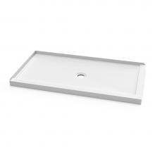 Kalia BW1808-240 - KONCEPT™ 60x32 Rectangular Acrylic Shower Base 60x32 with Central Drain and Left Integrated Tili