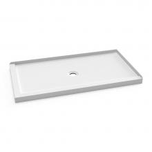 Kalia BW1809-240 - KONCEPT™ 60x32 Rectangular Acrylic Shower Base 60x32 with Central Drain and Right Integrated Til