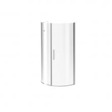 Kalia DR1042-110-002-001 - Ultis Pivex? Round Frameless Pivot Shower Door Right Opening for Corner 34'' Chrome