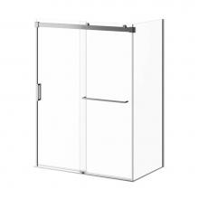 Kalia DR1295-001/DR1296-110-003-002/DR1297 - AKCESS™ 2-Panel Sliding Shower Door for alcove Installation 60''x77'' with t