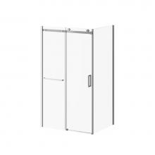 Kalia DR1735-110-000-001/DR1737 - KONCEPT-II™ W/ TOWEL BAR 48''x77'' Shower Door Fixed and Mobile Panel and 36