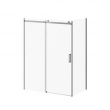 Kalia DR1736-110-000/DR1737 - KONCEPT-II™ 60''x77'' Sliding Shower Door Fixed and Mobile Panel and 36&apos