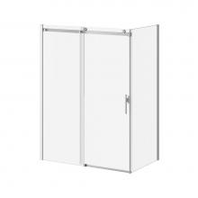 Kalia DR1790/DR1793/DR1794-110-003 - KONCEPT EVO 60''x77'' Sliding Shower Door Duraclean Glass and return panel for