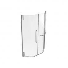 Kalia DR1197-110-000-002 - KLASS? 40x40  Fixed Panel Only Neo-Angle Corner Frameless Pivot Shower Door Left Opening Chrome
