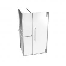 Kalia DR1199-110-000-001 - KLASS? 48x36 Fixed & Return Panel Only Rectangular Corner Frameless Pivot Shower Door Right