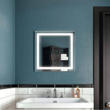 Kalia MR1662-500-001 - EFFECT Square LED Lighting Mirror 24 x 24 With Interior Frosted Strip and 2-Tones Touch Switch