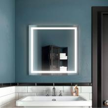 Kalia MR1663-500-001 - EFFECT Square LED Lighting Mirror 30 x 30 With Interior Frosted Strip and 2-Tones Touch Switch